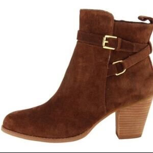 Lauren Ralph Lauren Macie Suede Leather Ankle Boots Size 10